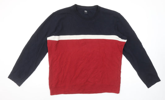 Mens UK Size M Uniqlo Multicoloured Pullover Sweatshirt