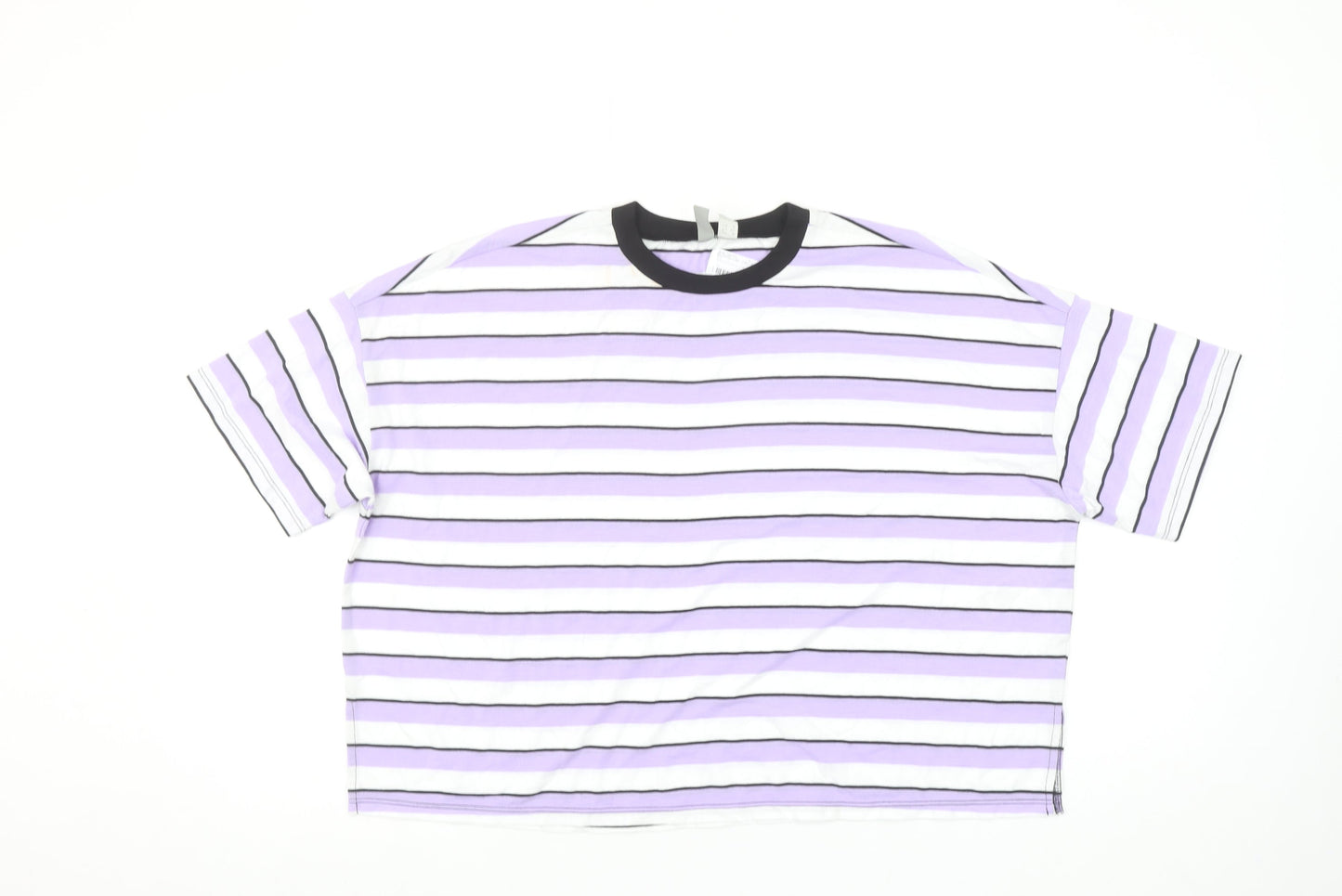 Womens UK Size 8 ASOS Multicoloured Ringer T-Shirt