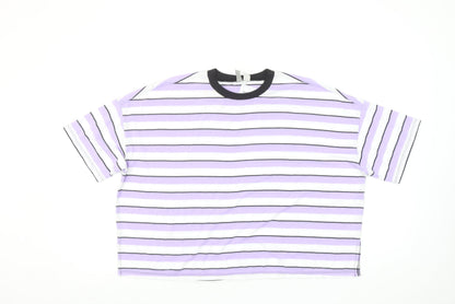 Womens UK Size 8 ASOS Multicoloured Ringer T-Shirt