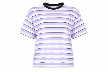 Womens UK Size 8 ASOS Multicoloured Ringer T-Shirt