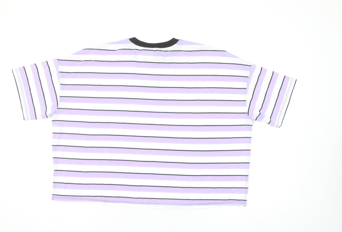 Womens UK Size 8 ASOS Multicoloured Ringer T-Shirt