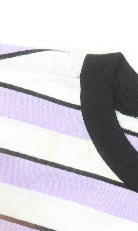 Womens UK Size 8 ASOS Multicoloured Ringer T-Shirt