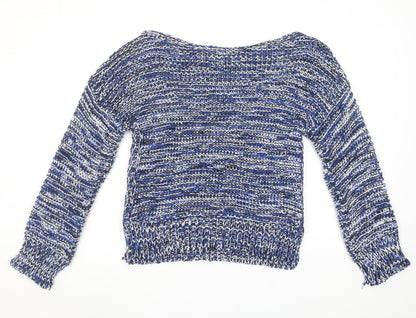 Womens UK Size M Zara Blue Pullover Jumper