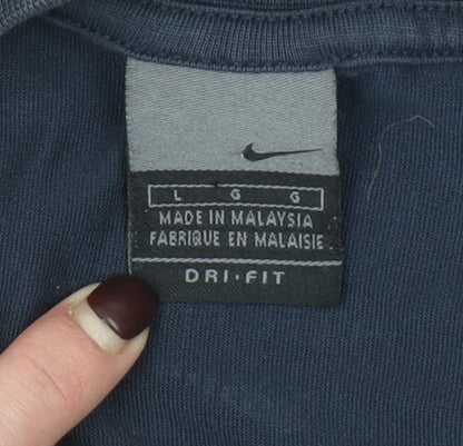 Nike Men’s Blue Dri-Fit Air Max Graphic T-Shirt Size L