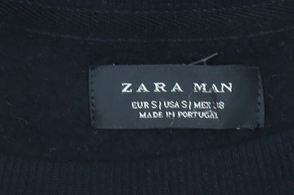 Zara Man Black Skull Snake Graphic Print Sweatshirt Men’s S