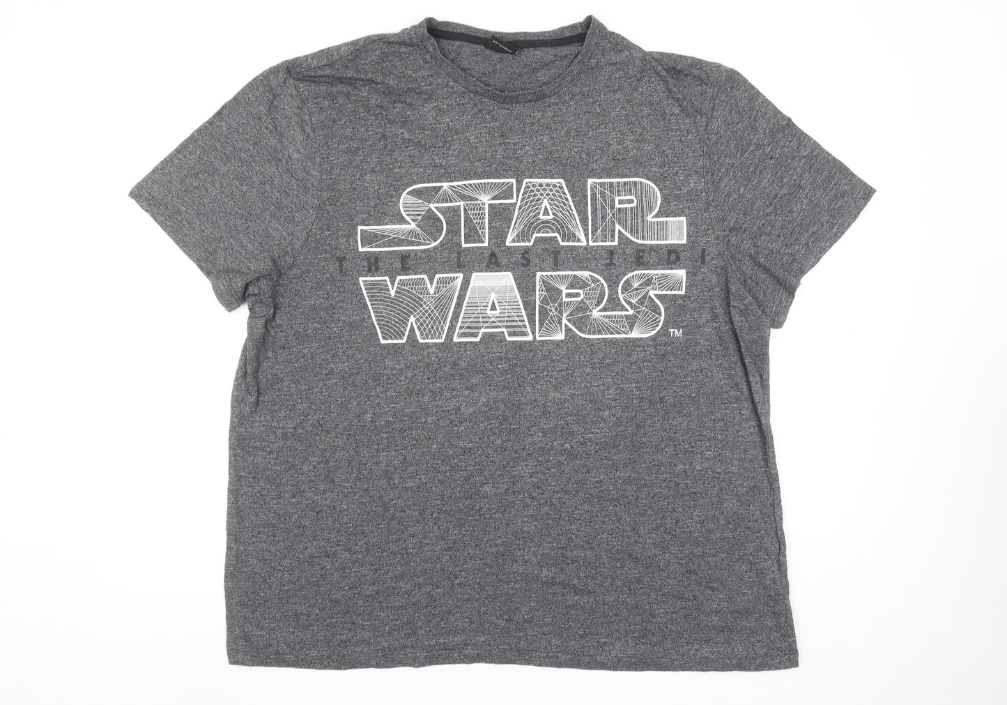 Star Wars Men’s Grey 2XL Graphic Movie T-Shirt