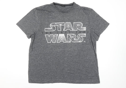 Star Wars Men’s Grey 2XL Graphic Movie T-Shirt
