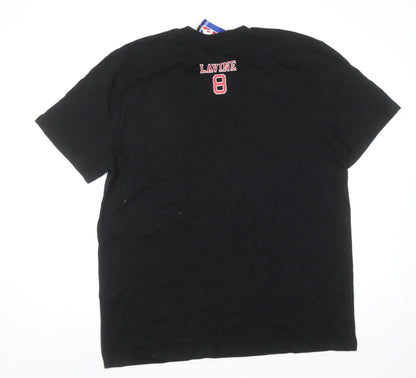 NBA Chicago Bulls Black 2XL Men's Graphic T-Shirt 100% Cotton