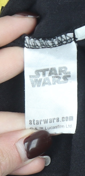Womens UK Size M Star Wars Black Basic T-Shirt
