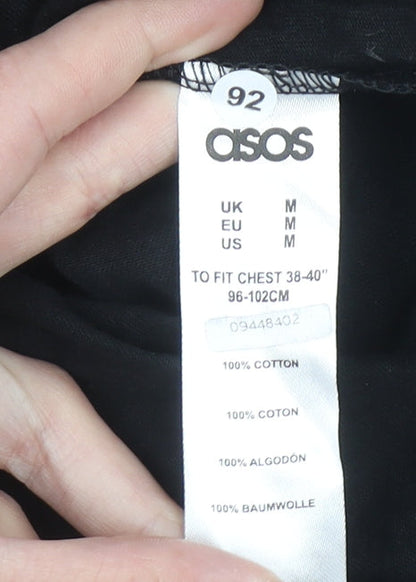 Mens UK Size M ASOS Black  T-Shirt