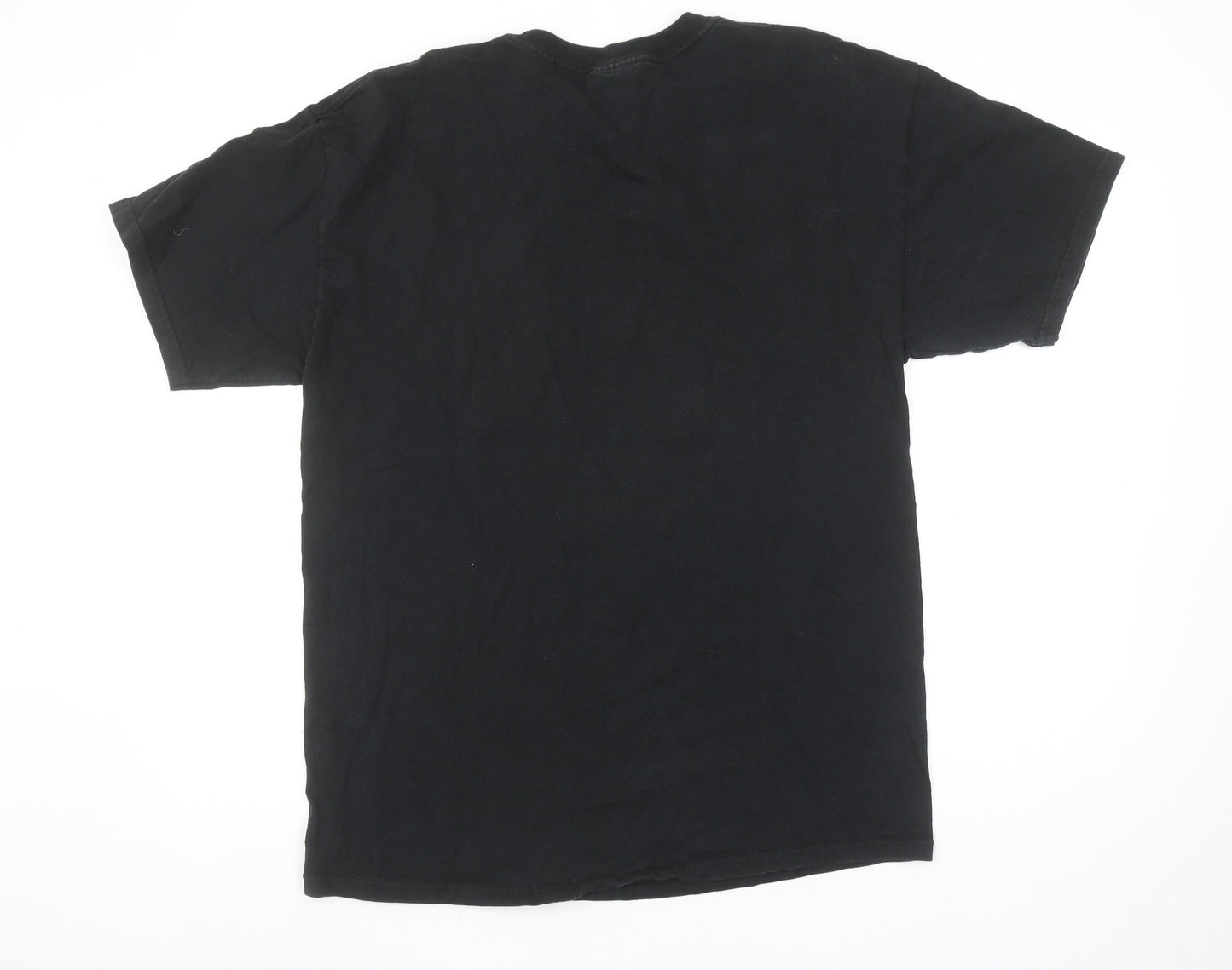 Old Time Hockey Men's Black Large Graphic Sports T-Shirt