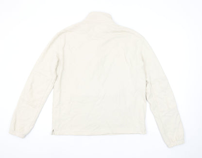 Mens UK Size S Marks and Spencer Beige 1/2 Zip Sweatshirt