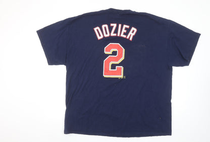 Majestic Men’s Blue 2XL Minnesota Twins Dozier Sports T-Shirt