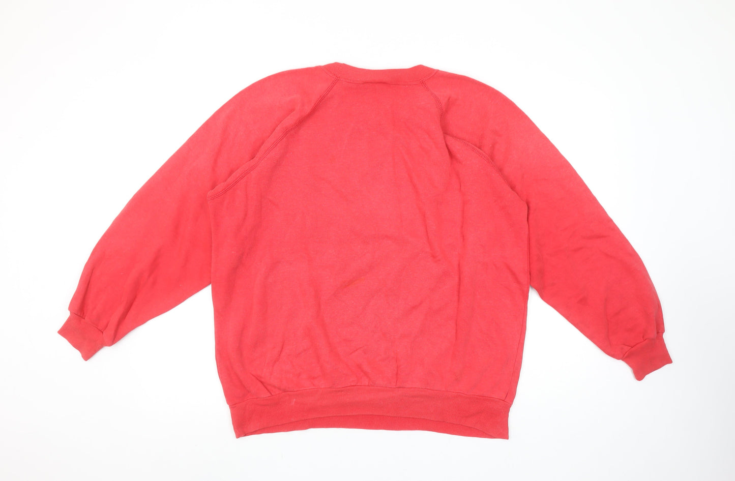 Womens UK Size XL BLUES LONDON Red Pullover Sweatshirt