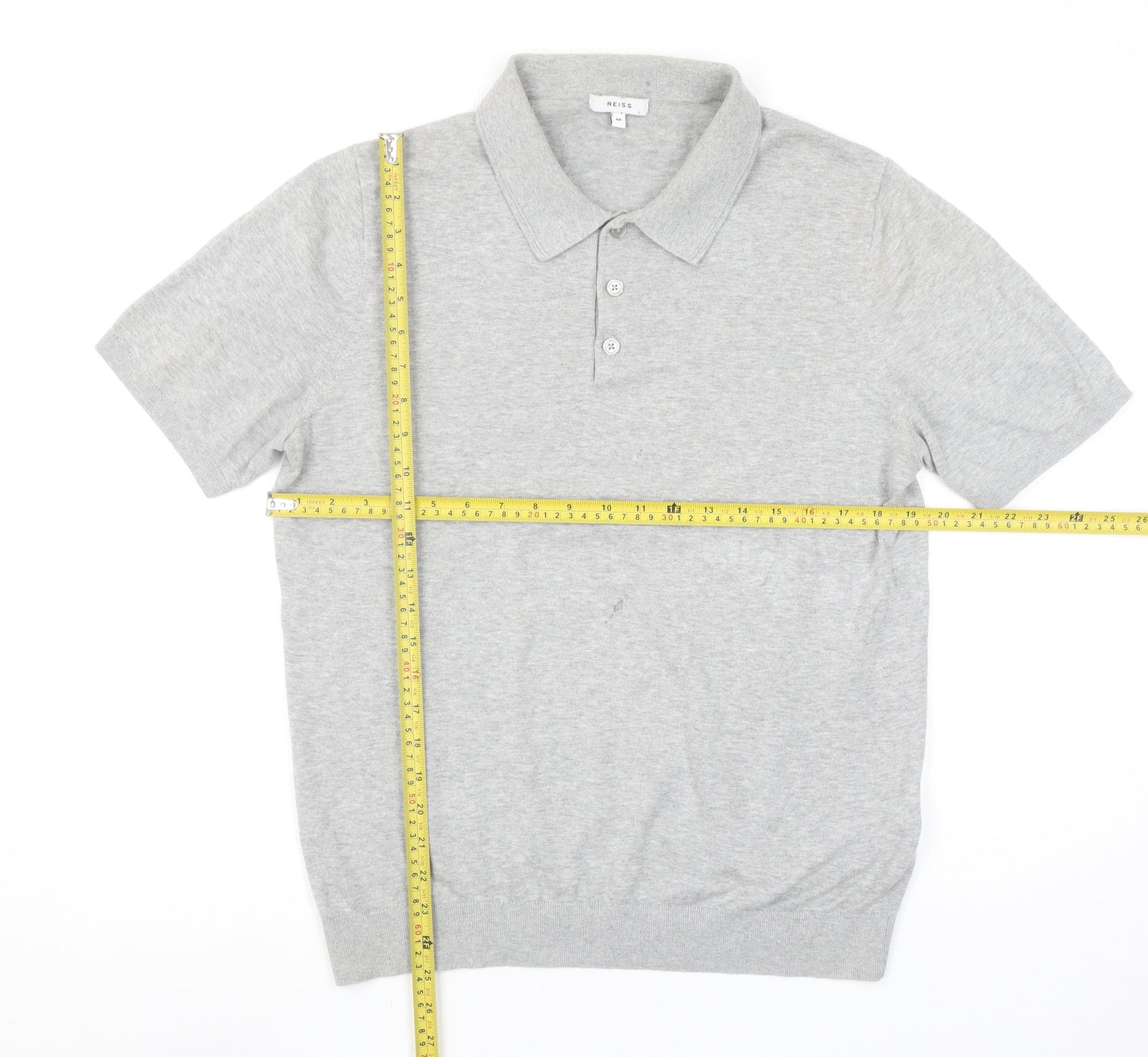 Mens UK Size M Reiss 100% Cotton Polo Shirt