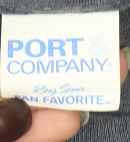 Port & Company Men's Blue 'Eat Sleep Rugby Repeat' Graphic T-Shirt L