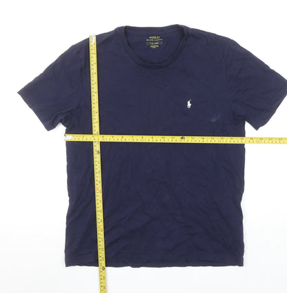 Polo Ralph Lauren Men's Navy Blue Cotton Crew Neck T-Shirt Small