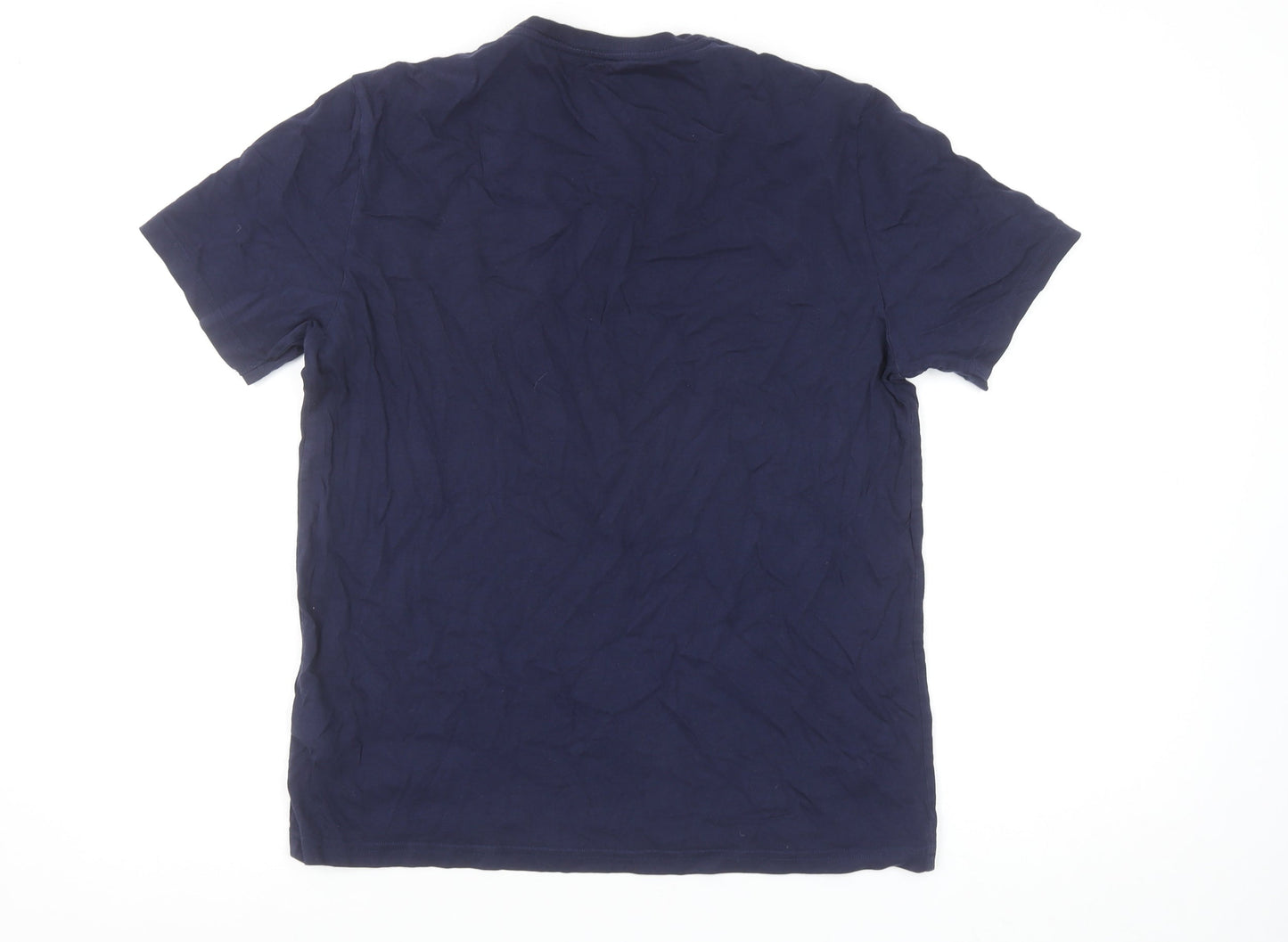 Polo Ralph Lauren Men's Navy Blue Cotton Crew Neck T-Shirt Small