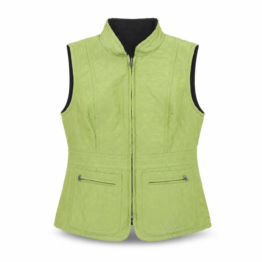 Womens UK Size 10 CC Green Quilted Coat