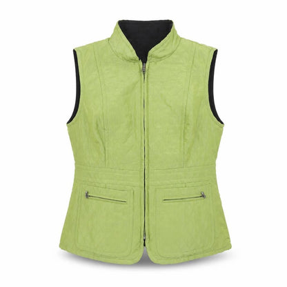 Womens UK Size 10 CC Green Quilted Coat