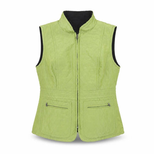 Womens UK Size 10 CC Green Quilted Coat