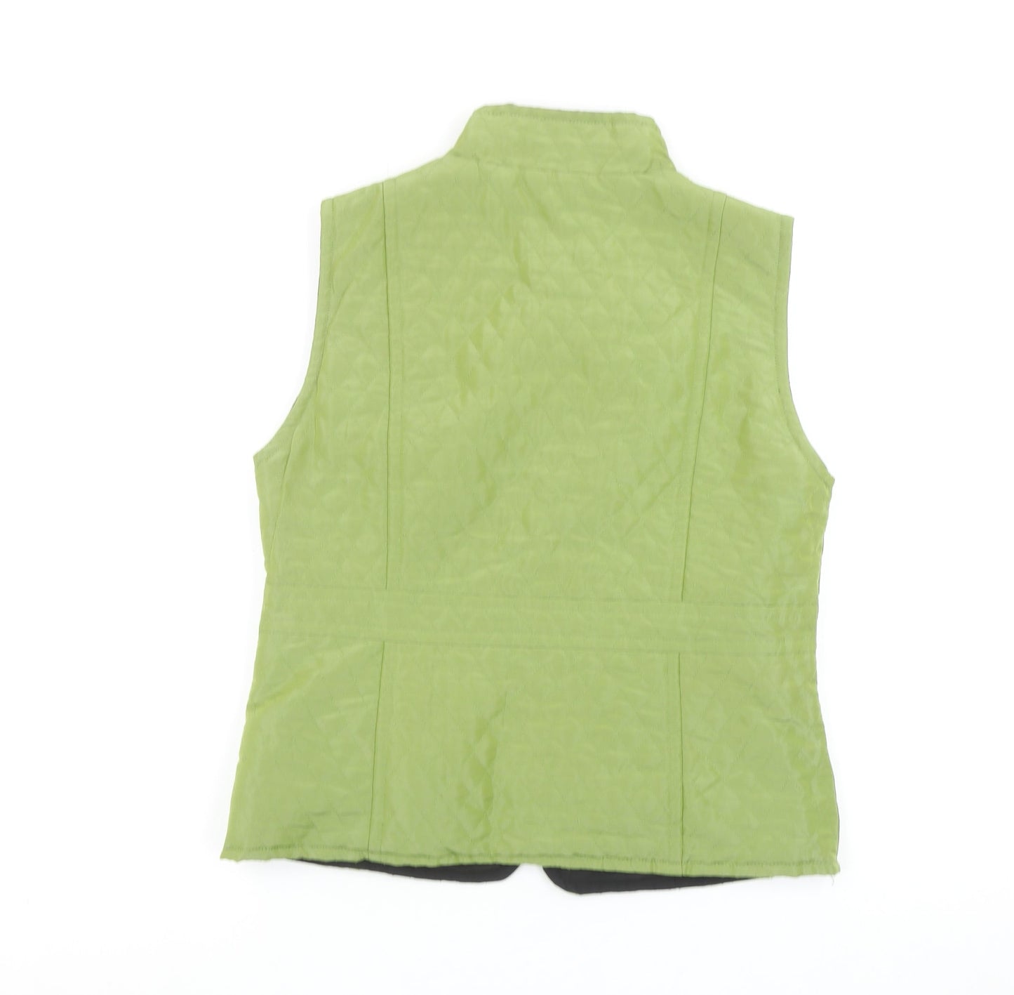 Womens UK Size 10 CC Green Quilted Coat