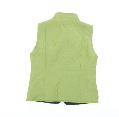 Womens UK Size 10 CC Green Quilted Coat