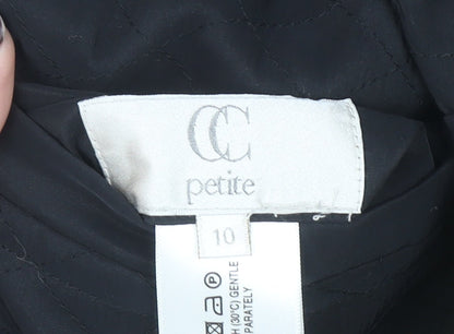 Womens UK Size 10 CC Green Quilted Coat