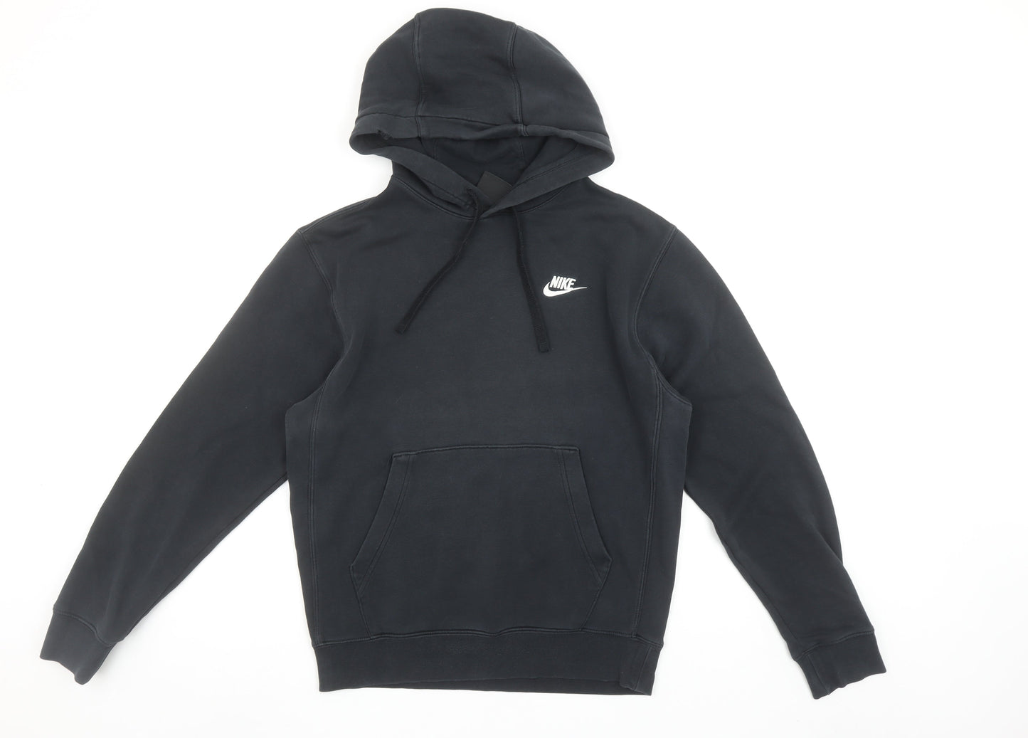 Nike Women's Black XS Pullover Hoodie Cotton Blend Kangaroo Pocket