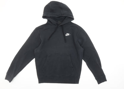 Nike Women's Black XS Pullover Hoodie Cotton Blend Kangaroo Pocket