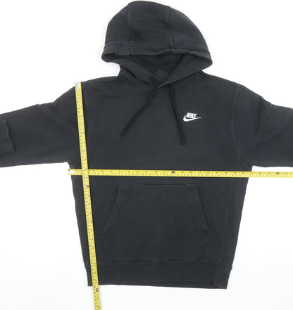 Nike Women's Black XS Pullover Hoodie Cotton Blend Kangaroo Pocket
