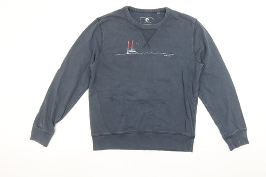 Mens UK Size XS Due South Blue Pullover Sweatshirt