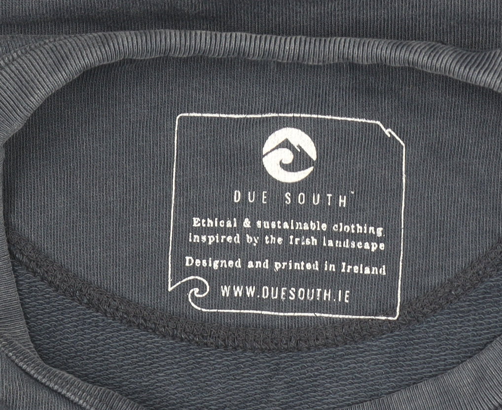 Mens UK Size XS Due South Blue Pullover Sweatshirt