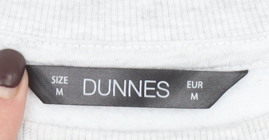 Dunnes Women’s Grey Massachusetts Printed Pullover Sweatshirt M