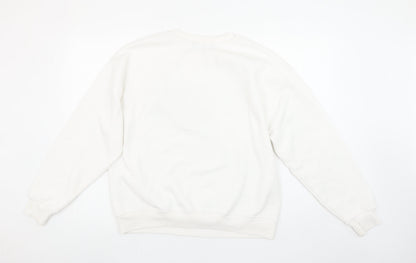 Womens UK Size M Dunnes Stores Ivory Pullover Sweatshirt