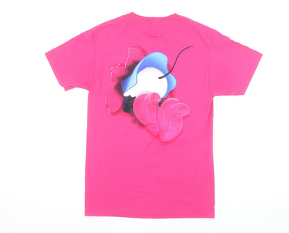 Disney Womens Pink Minnie Mouse Graphic T-Shirt Size S
