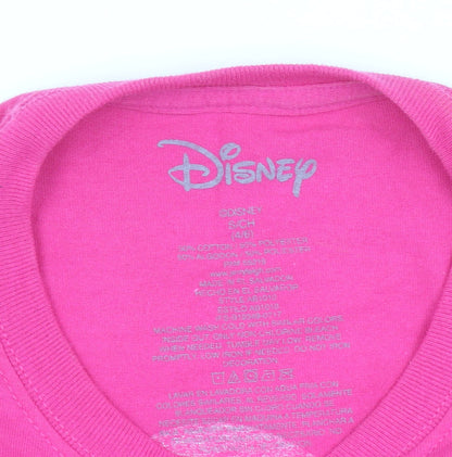 Disney Womens Pink Minnie Mouse Graphic T-Shirt Size S