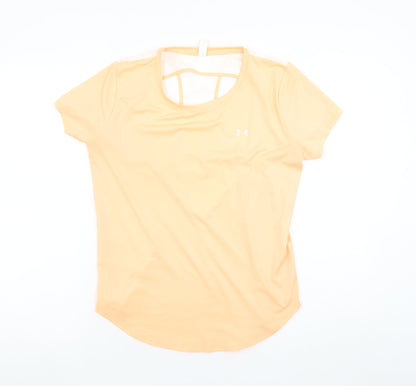 Under Armour Women's Yellow HeatGear Loose Fit T-Shirt Size S