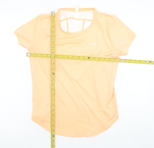 Under Armour Women's Yellow HeatGear Loose Fit T-Shirt Size S