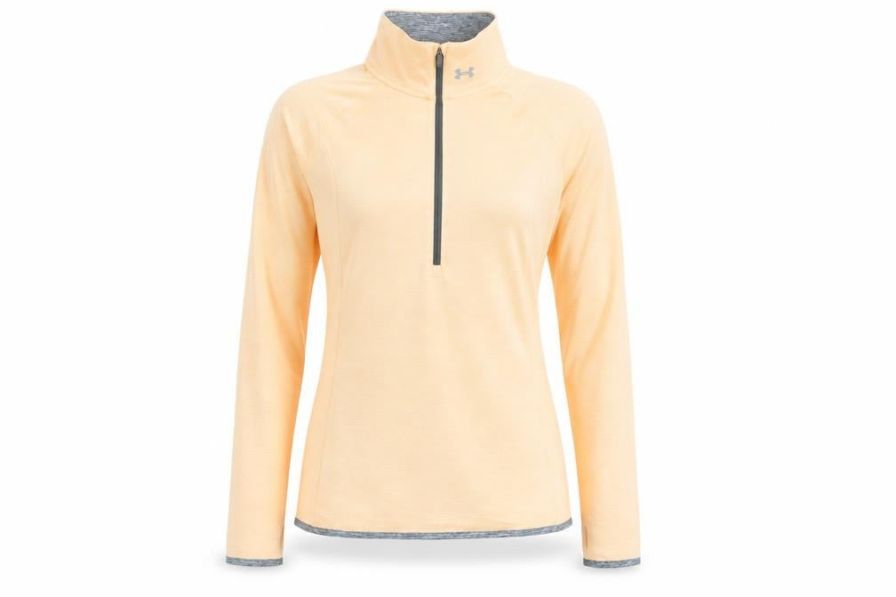 Womens UK Size S Under armour Beige Running & JoggingGym & TrainingYoga T-Shirt
