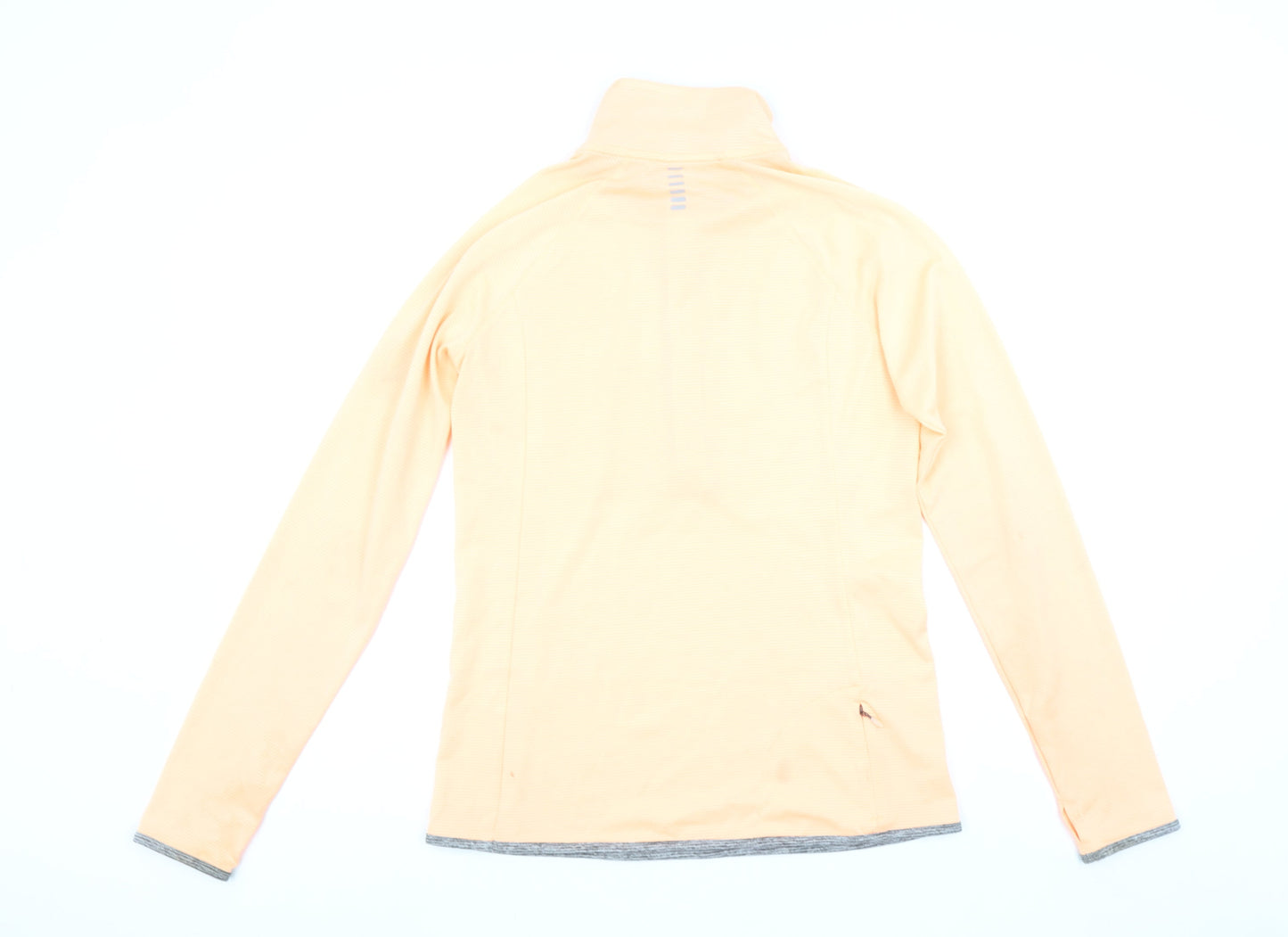 Under Armour Womens Beige Long Sleeve 1/4 Zip HeatGear Top Size S