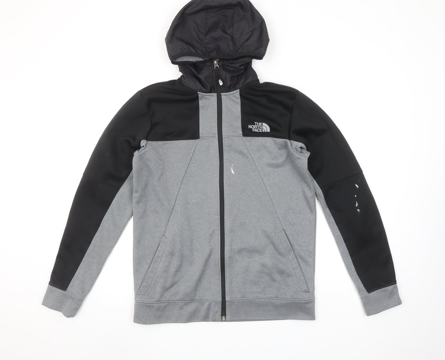 Boys UK Size XL The North Face Grey Full Zip Hoodie