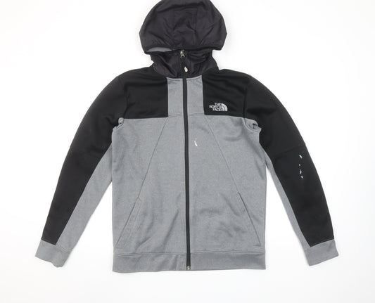 Boys UK Size XL The North Face Grey Full Zip Hoodie