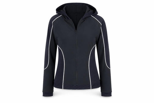 Womens UK Size M Calvin Klein Jeans Black Full Zip Hoodie