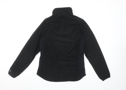 Nike Womens Black Fleece 1/4 Zip Pullover Sweatshirt Size S (4-6)