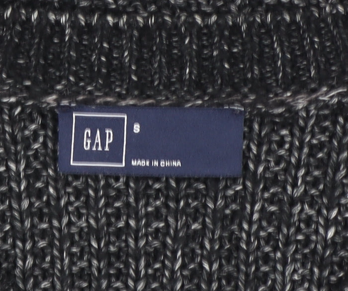 GAP Men's Grey Chunky Knit Crew Neck Pullover Jumper Size S