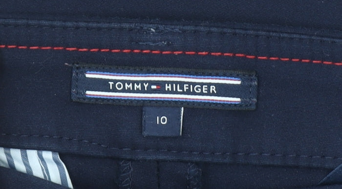 Tommy Hilfiger Women's Blue Slim Fit Chino Trousers Size 10