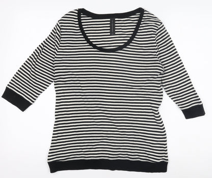 Womens UK Size 14 NEXT Black Basic T-Shirt
