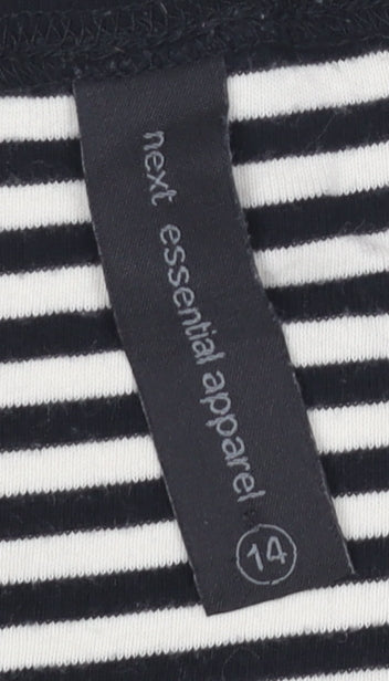 Womens UK Size 14 NEXT Black Basic T-Shirt
