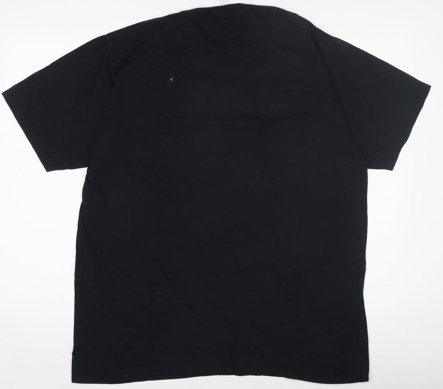 Port & Company Men's Black XL Rock 'N Roll Graphic Cotton T-Shirt